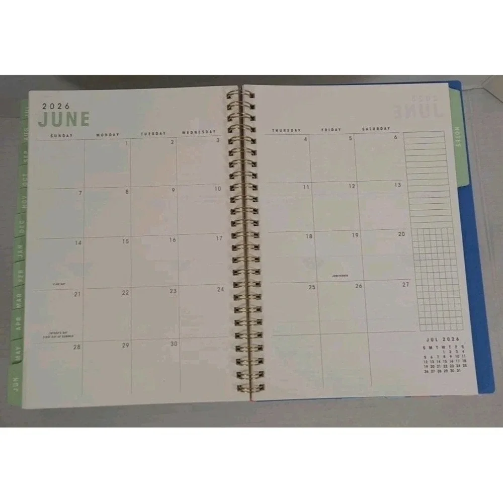 New 2025/2026 Brook Gossen For Blue Sky 12 Month Planner‎ Tabbed Weekly Monthly
